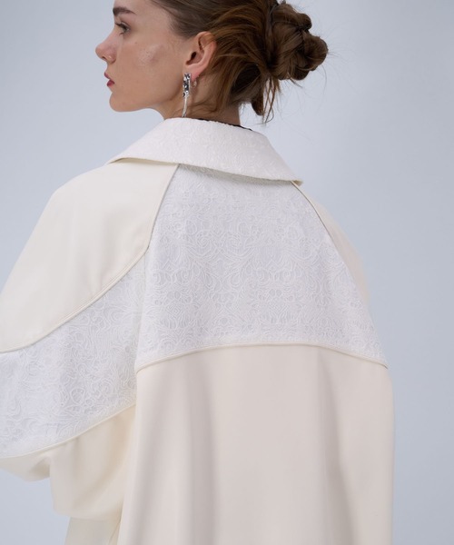 HARE（ハレ）の「アソートジャガードキリカエブルゾン(HARE)（ブルゾン・レディース・オフホワイト/グレー/ブラック・FREE）」の9枚目の写真