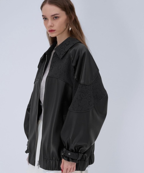 HARE（ハレ）の「アソートジャガードキリカエブルゾン(HARE)（ブルゾン・レディース・オフホワイト/グレー/ブラック・FREE）」の13枚目の写真