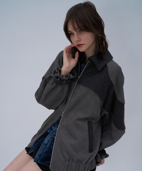 HARE（ハレ）の「アソートジャガードキリカエブルゾン(HARE)（ブルゾン・レディース・オフホワイト/グレー/ブラック・FREE）」の16枚目の写真