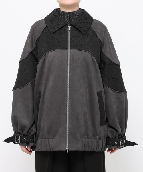 HARE（ハレ）の「アソートジャガードキリカエブルゾン(HARE)（ブルゾン・レディース・オフホワイト/グレー/ブラック・FREE）」の18枚目の写真