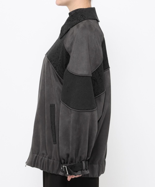 HARE（ハレ）の「アソートジャガードキリカエブルゾン(HARE)（ブルゾン・レディース・オフホワイト/グレー/ブラック・FREE）」の19枚目の写真