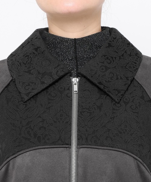 HARE（ハレ）の「アソートジャガードキリカエブルゾン(HARE)（ブルゾン・レディース・オフホワイト/グレー/ブラック・FREE）」の21枚目の写真