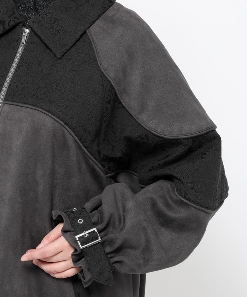 HARE（ハレ）の「アソートジャガードキリカエブルゾン(HARE)（ブルゾン・レディース・オフホワイト/グレー/ブラック・FREE）」の22枚目の写真