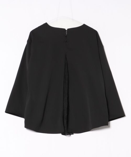 Q（キュー）の「レースドッキングツイルブラウス（シャツ/ブラウス・レディース・ベージュ/ブラック・MEDIUM）」の5枚目の写真