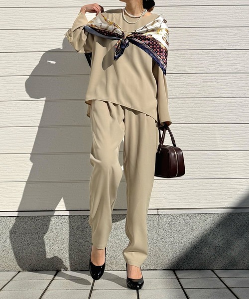 Q（キュー）の「レースドッキングツイルブラウス（シャツ/ブラウス・レディース・ベージュ/ブラック・MEDIUM）」の19枚目の写真