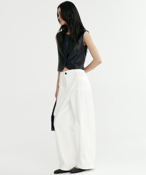 Bie(ビエ)の「デザイン ワイドパンツ(その他パンツ・レディース・カーキ/ホワイト/ブラウン・M/L/S)」の21枚目の写真