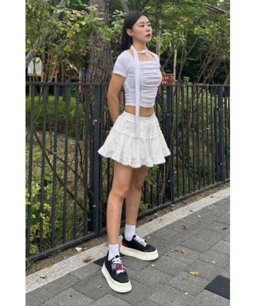 BABLETWO(ビーエイブルトゥー)の「saya frill skirt-white(スカート・レディース・その他・ONE SIZE)」の3枚目の写真
