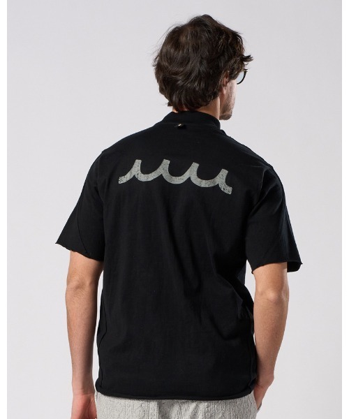 wjk（ダヴルジェイケイ）の「cut-off mock S/S(printed)（Tシャツ/カットソー・メンズ・ブラック/ホワイト・SMALL/MEDIUM/LARGE/X-LARGE）」の5枚目の写真