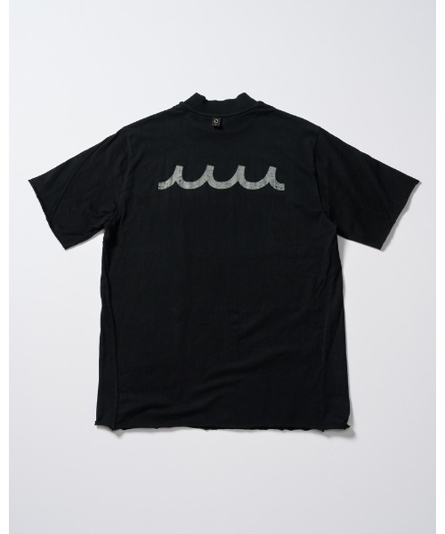 wjk（ダヴルジェイケイ）の「cut-off mock S/S(printed)（Tシャツ/カットソー・メンズ・ブラック/ホワイト・SMALL/MEDIUM/LARGE/X-LARGE）」の7枚目の写真