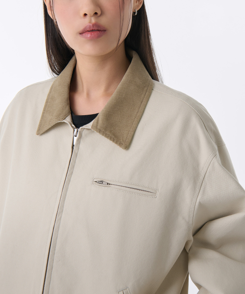 MUSINSA STANDARD WOMAN（ムシンサスタンダードウーマン）の「ウィメンズキャンバスワークジャケット [クリーム]（デニムジャケット・レディース・その他・LARGE/MEDIUM/SMALL/X-SMALL）」の5枚目の写真