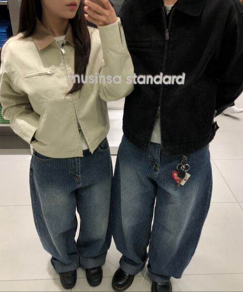 MUSINSA STANDARD WOMAN（ムシンサスタンダードウーマン）の「ウィメンズキャンバスワークジャケット [クリーム]（デニムジャケット・レディース・その他・LARGE/MEDIUM/SMALL/X-SMALL）」の14枚目の写真