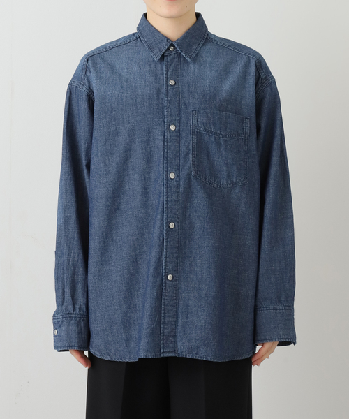 Spick & Span（スピックアンドスパン）の「シャンブレールーズシャツ（シャツ/ブラウス・レディース・スカイブルー/ブルー・FREE）」の17枚目の写真