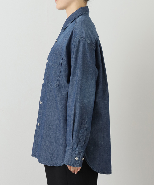 Spick & Span（スピックアンドスパン）の「シャンブレールーズシャツ（シャツ/ブラウス・レディース・スカイブルー/ブルー・FREE）」の18枚目の写真