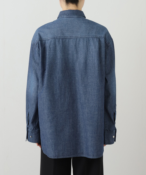 Spick & Span（スピックアンドスパン）の「シャンブレールーズシャツ（シャツ/ブラウス・レディース・スカイブルー/ブルー・FREE）」の19枚目の写真