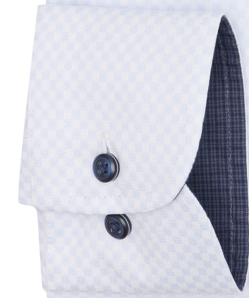 TOKYO SHIRTS（トウキョウシャツ）の「形態安定ノンアイロン ワイド 長袖ストレッチビジネスワイシャツ（ビジネスシャツ・メンズ・サックスブルー・首回り43cm-裄丈86cm/首回り43cm-裄丈82cm/首回り42cm-裄丈86cm/首回り42cm-裄丈82cm/首回り41cm-裄丈86cm/首回り41cm-裄丈82cm/首回り39cm-裄丈84cm/首回り39cm-裄丈80cm/首回り37cm-裄丈80cm）」の3枚目の写真