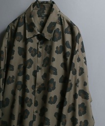 ANPAS（アンパス）の「All-over patterned georgette fluid shirt/ジョーゼット とろみ 総柄長袖シャツ 柄シャツ メンズ ペイズリー/フラワー/幾何学/レトロ/モノトーン（シャツ/ブラウス）」