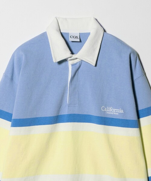 California General Store(California General Store)の「<CGS.>コットン ラガーシャツ(Tシャツ/カットソー・メンズ・ライトブルー/ベージュ・S/L/M)」の4枚目の写真