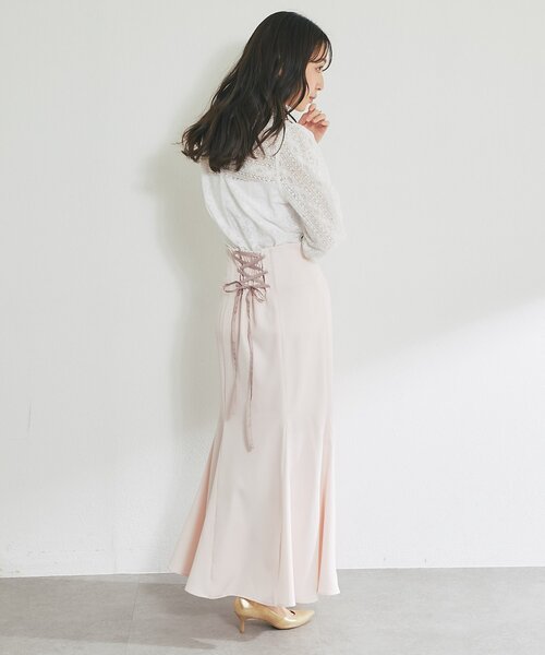 La boutique BonBon(ラブティックボンボン)の「【今すぐお届け!・オケージョン対応】レースブラウス(シャツ/ブラウス・レディース・ホワイト/ネイビー・FREE)」の19枚目の写真