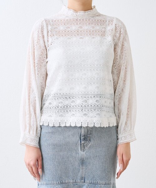 La boutique BonBon(ラブティックボンボン)の「【今すぐお届け!・オケージョン対応】レースブラウス(シャツ/ブラウス・レディース・ホワイト/ネイビー・FREE)」の21枚目の写真