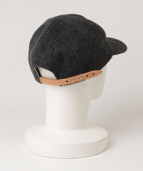 Nine Tailor(ナインテイラー)の「【Nine Tailor】 Shaggy Cap(キャップ・メンズ・モカ/チャコールグレー・FREE)」の4枚目の写真