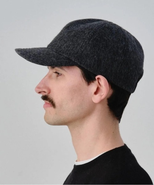 Nine Tailor(ナインテイラー)の「【Nine Tailor】 Shaggy Cap(キャップ・メンズ・モカ/チャコールグレー・FREE)」の3枚目の写真