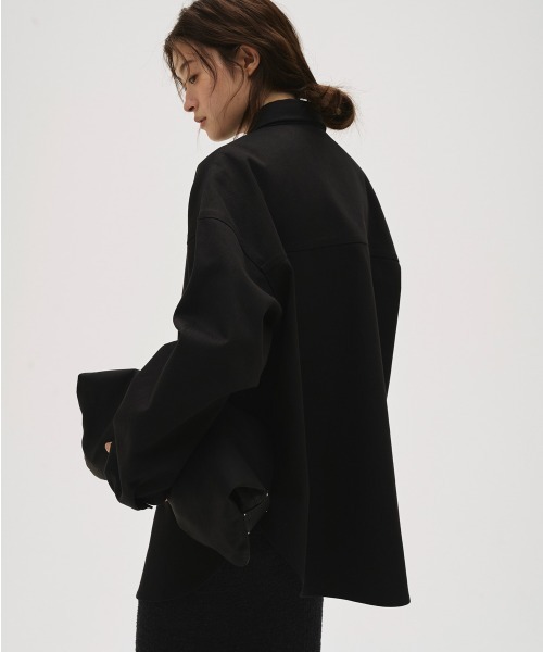 TODAYFUL（トゥデイフル）の「Cottontwill Over Shirts（シャツ/ブラウス・レディース・ホワイト/ブラック・FREE）」の17枚目の写真