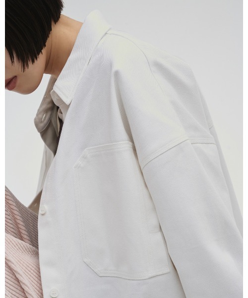 TODAYFUL（トゥデイフル）の「Cottontwill Over Shirts（シャツ/ブラウス・レディース・ホワイト/ブラック・FREE）」の12枚目の写真