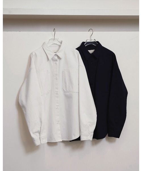 TODAYFUL（トゥデイフル）の「Cottontwill Over Shirts（シャツ/ブラウス・レディース・ホワイト/ブラック・FREE）」の11枚目の写真