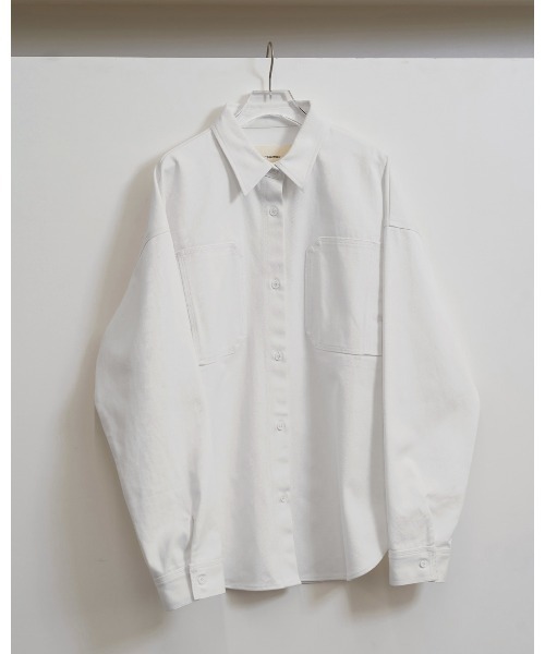 TODAYFUL（トゥデイフル）の「Cottontwill Over Shirts（シャツ/ブラウス・レディース・ホワイト/ブラック・FREE）」の9枚目の写真