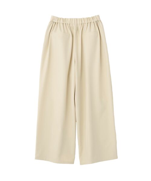 Green　Parks（グリーンパークス）の「デザインタックワイドパンツ（スラックス・レディース・グレー/ライトベージュ/ブラック・FREE）」の17枚目の写真