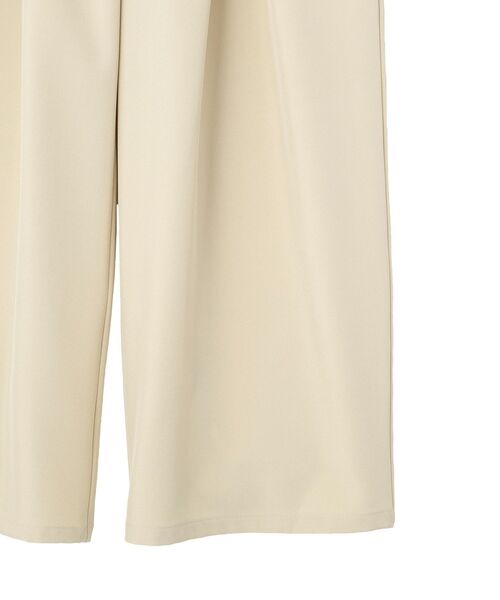 Green　Parks（グリーンパークス）の「デザインタックワイドパンツ（スラックス・レディース・グレー/ライトベージュ/ブラック・FREE）」の20枚目の写真