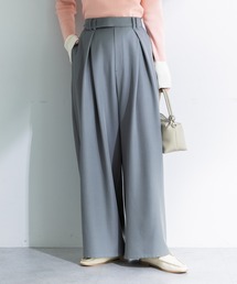 Green　Parks | デザインタックワイドパンツ(スラックス)