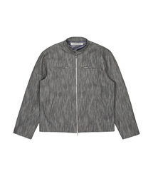 LARTIGENT（ラーティゼン）の「L20 CUTTING LEATHER JACKET(GRAY)（ライダースジャケット）」