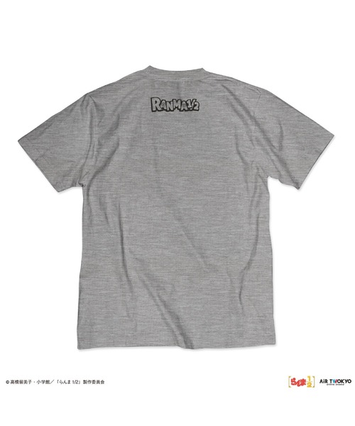 AIR TWOKYO(エアトゥーキョー)の「TVアニメ「らんま1/2」第2弾 ポップイラストTシャツ 5(早乙女乱馬 & 玄馬(パンダ))(Tシャツ/カットソー・レディース・ミックスグレー・XX-LARGE/X-LARGE/LARGE/MEDIUM/SMALL)」の4枚目の写真
