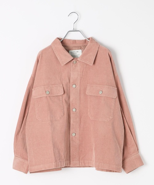 BAYFLOW（ベイフロー）の「[春まで着られる]フェードコーデュロイブルゾン（ブルゾン・レディース・ネイビー/ピンク/アイボリー・FREE）」の19枚目の写真