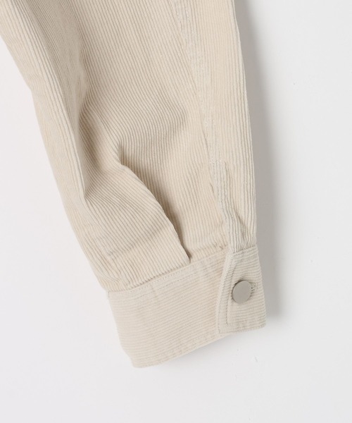 BAYFLOW（ベイフロー）の「[春まで着られる]フェードコーデュロイブルゾン（ブルゾン・レディース・ネイビー/ピンク/アイボリー・FREE）」の12枚目の写真