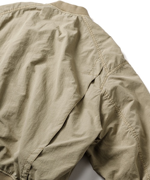 Sandinista（サンディニスタ）の「Bomber Jacket - Overdyed / 後染めボンバージャケット（その他アウター・メンズ・グリーン系その他/グレー系その他/イエロー系その他・SMALL/MEDIUM/LARGE）」の6枚目の写真