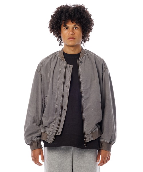 Sandinista（サンディニスタ）の「Bomber Jacket - Overdyed / 後染めボンバージャケット（その他アウター・メンズ・グリーン系その他/グレー系その他/イエロー系その他・SMALL/MEDIUM/LARGE）」の7枚目の写真