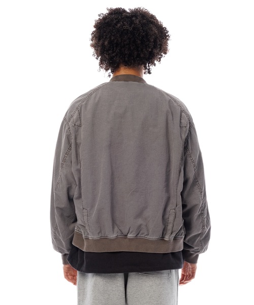 Sandinista（サンディニスタ）の「Bomber Jacket - Overdyed / 後染めボンバージャケット（その他アウター・メンズ・グリーン系その他/グレー系その他/イエロー系その他・SMALL/MEDIUM/LARGE）」の9枚目の写真