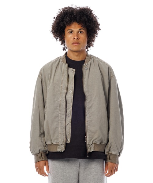 Sandinista（サンディニスタ）の「Bomber Jacket - Overdyed / 後染めボンバージャケット（その他アウター・メンズ・グリーン系その他/グレー系その他/イエロー系その他・SMALL/MEDIUM/LARGE）」の11枚目の写真