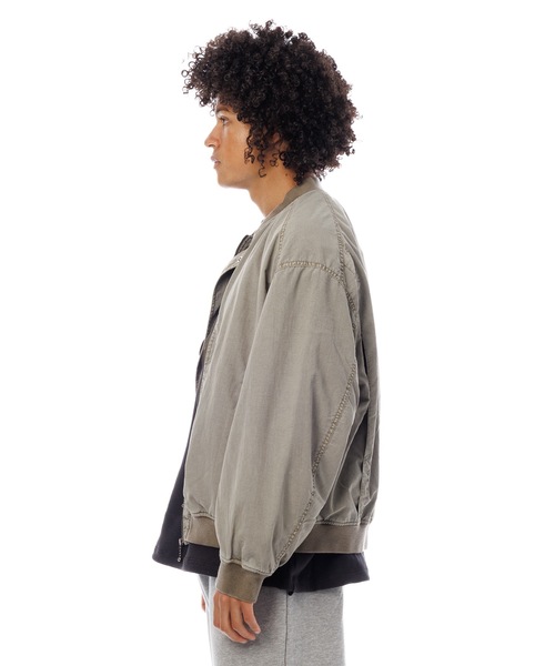 Sandinista（サンディニスタ）の「Bomber Jacket - Overdyed / 後染めボンバージャケット（その他アウター・メンズ・グリーン系その他/グレー系その他/イエロー系その他・SMALL/MEDIUM/LARGE）」の12枚目の写真