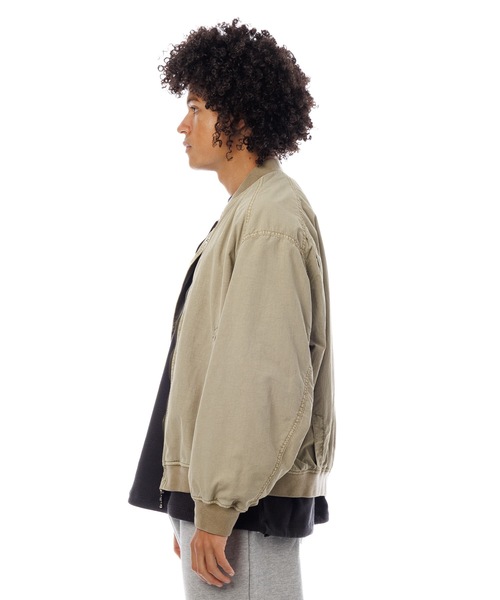 Sandinista（サンディニスタ）の「Bomber Jacket - Overdyed / 後染めボンバージャケット（その他アウター・メンズ・グリーン系その他/グレー系その他/イエロー系その他・SMALL/MEDIUM/LARGE）」の16枚目の写真