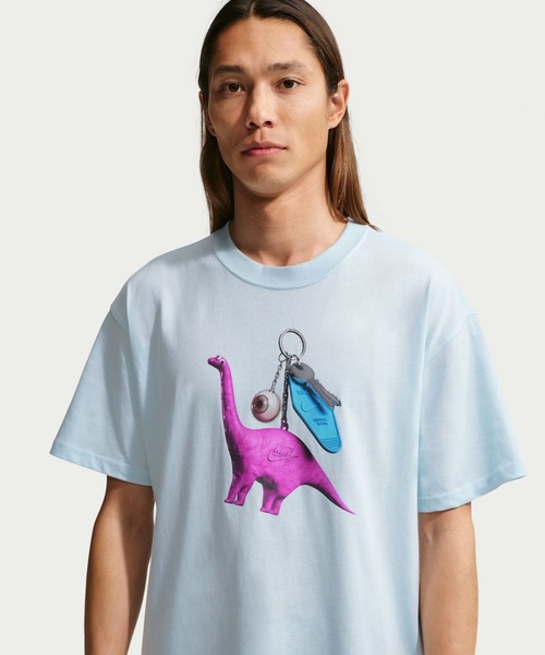 NIKE(ナイキ)の「ナイキ NIKE ナイキSB LSE DINO KEYCHA S/S Tシャツ(Tシャツ/カットソー・メンズ・ブラック/ブルー・S/M/L/LL/3L)」の1枚目の写真