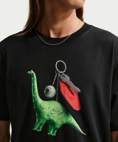 NIKE（ナイキ）の「ナイキ NIKE ナイキSB LSE DINO KEYCHA S/S Tシャツ（Tシャツ/カットソー・メンズ・ブラック/ブルー・S/M/L/LL/3L）」の4枚目の写真