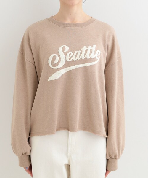 SHOO・LA・RUE（シューラルー）の「サガラ刺繍アソート裏毛スウェット（スウェット・レディース・ライトグレー系/ピンク系1/チャコールグレー/ブラウン系2・04/03/02/01）」の13枚目の写真