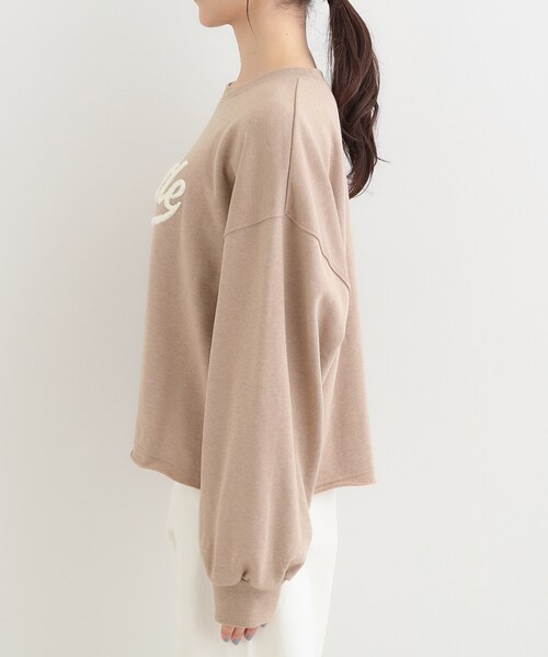 SHOO・LA・RUE（シューラルー）の「サガラ刺繍アソート裏毛スウェット（スウェット・レディース・ライトグレー系/ピンク系1/チャコールグレー/ブラウン系2・04/03/02/01）」の14枚目の写真