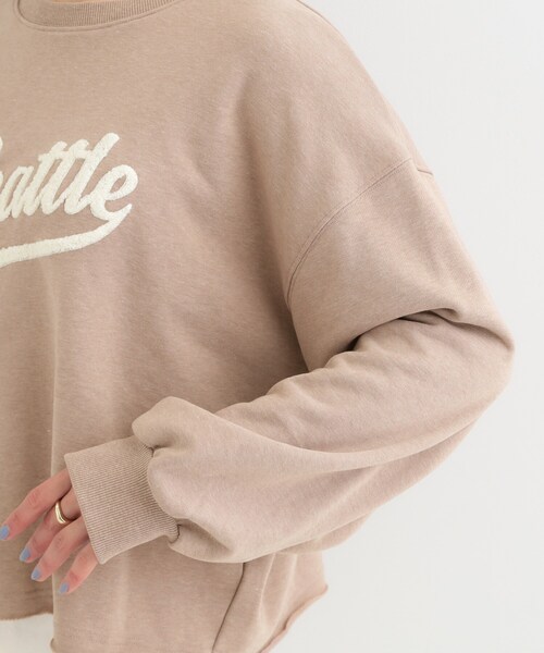 SHOO・LA・RUE（シューラルー）の「サガラ刺繍アソート裏毛スウェット（スウェット・レディース・ライトグレー系/ピンク系1/チャコールグレー/ブラウン系2・04/03/02/01）」の17枚目の写真