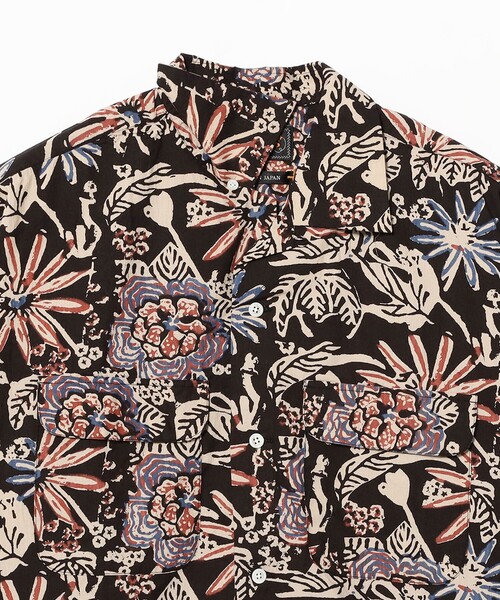 BEAMS PLUS(ビームスプラス)の「Open Collar Block Print ②(シャツ/ブラウス・メンズ・ブラック・X-LARGE/SMALL/LARGE/MEDIUM)」の11枚目の写真