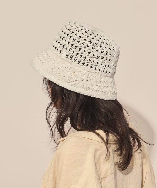 arth(アース)の「arth Cable Mesh Thermo Bucket / アース(ハット・レディース・ネイビー/ホワイト/グリーン・M/57.5cm)」の20枚目の写真