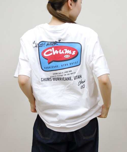 CHUMS(チャムス)の「CHUMS/チャムス バルーンチャムスTEE Balloon CHUMS TEE(Tシャツ/カットソー・メンズ・ブラック/ホワイト・S/L/M)」の2枚目の写真